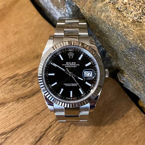 rolex datejust 41 fond noir|rolex datejust 41mm pre owned.